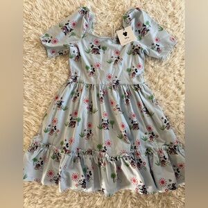 Janie and Jack Kids Dress with Floral Print jerseys fabric